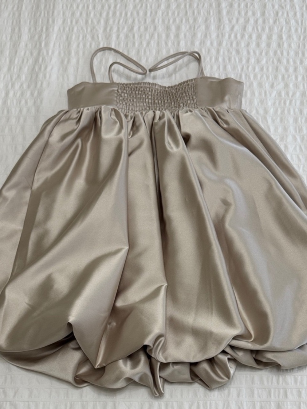 H&M Girls' Satin Bubble Skirt - Champagne Beige